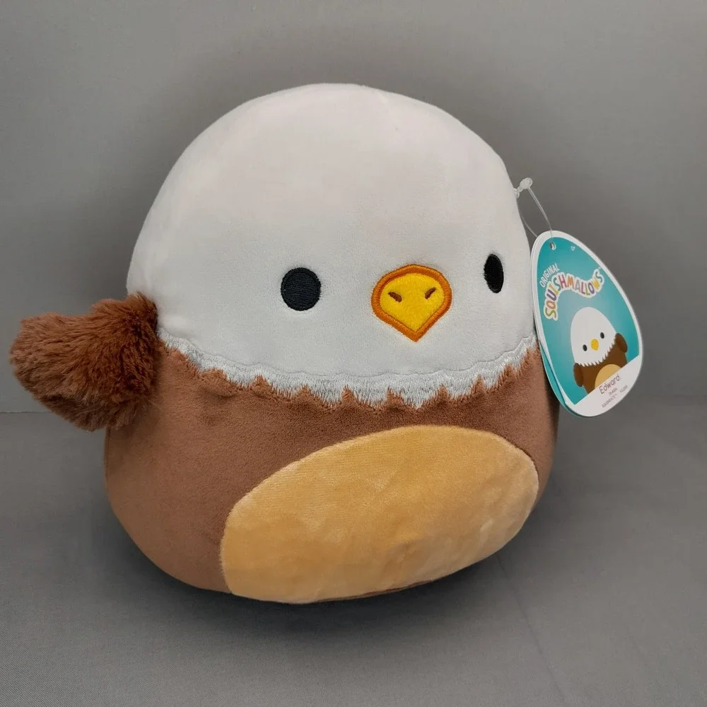 Squishmallows 8 Inch Edward the Eagle Bald Eagle Plush Bird Claire's Exclusive